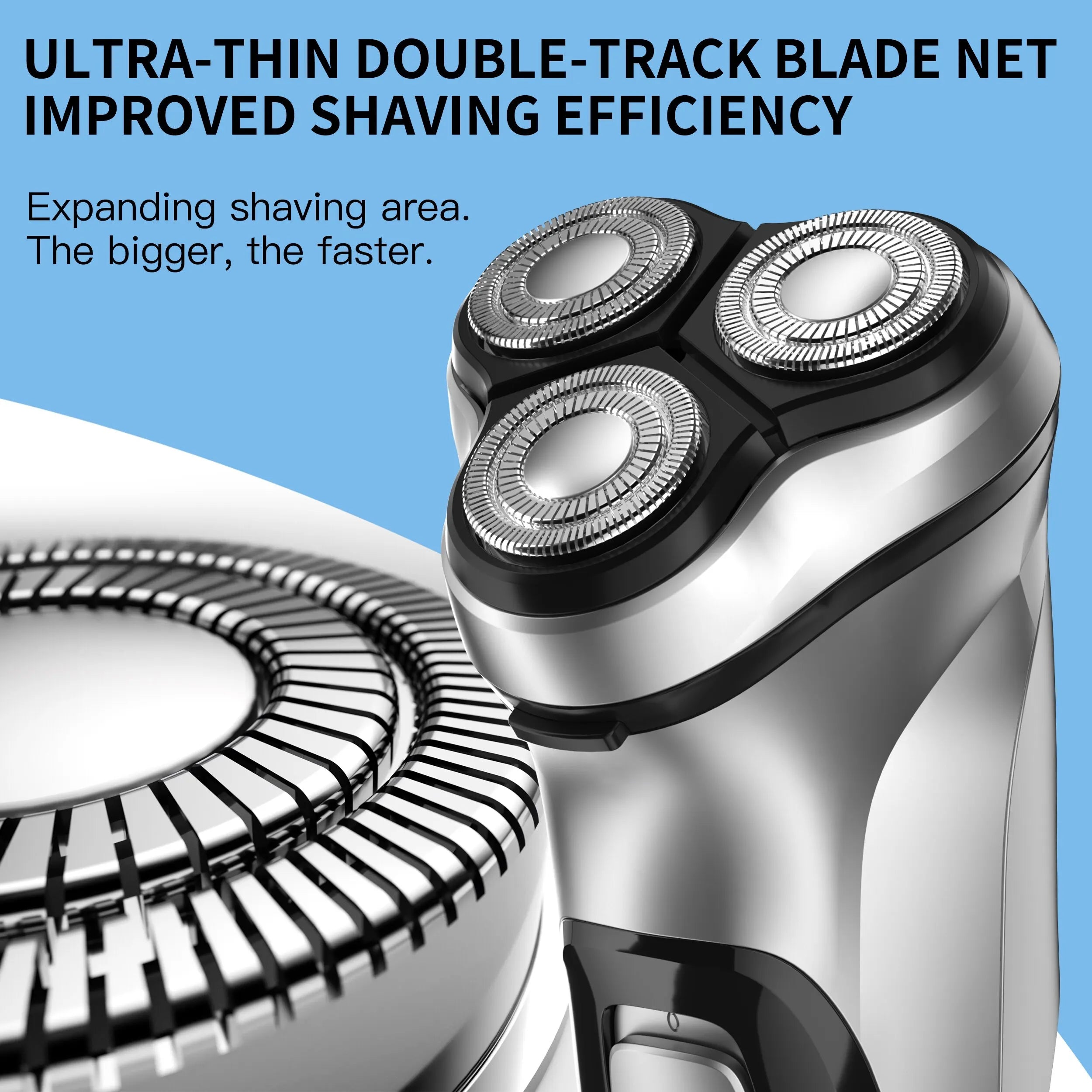 Blackstone Rotary Electric Shaver for Men, 3D Floating Blade, Washable, Type-C, USB Rechargeable, Shaving Machine